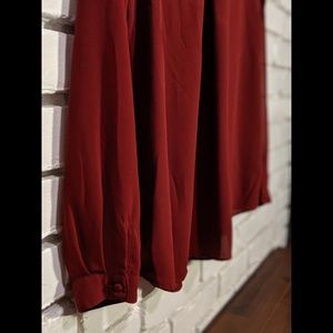 Forever 21 | Red V Neck Blouse